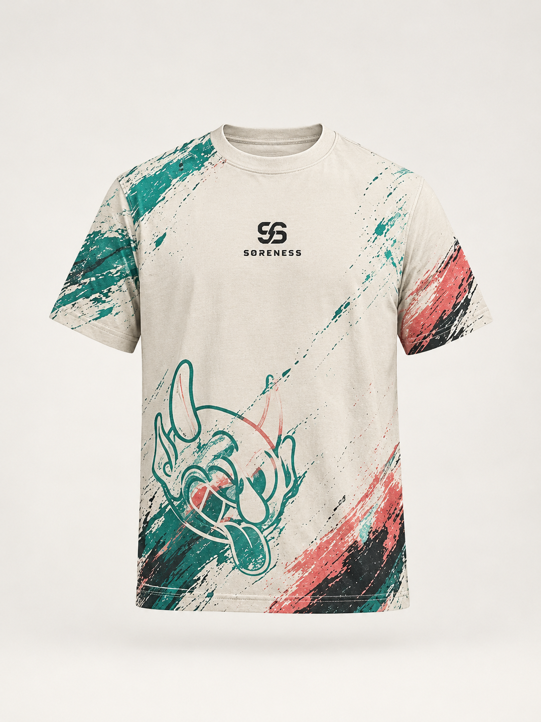 Camiseta técnica estampada diablo